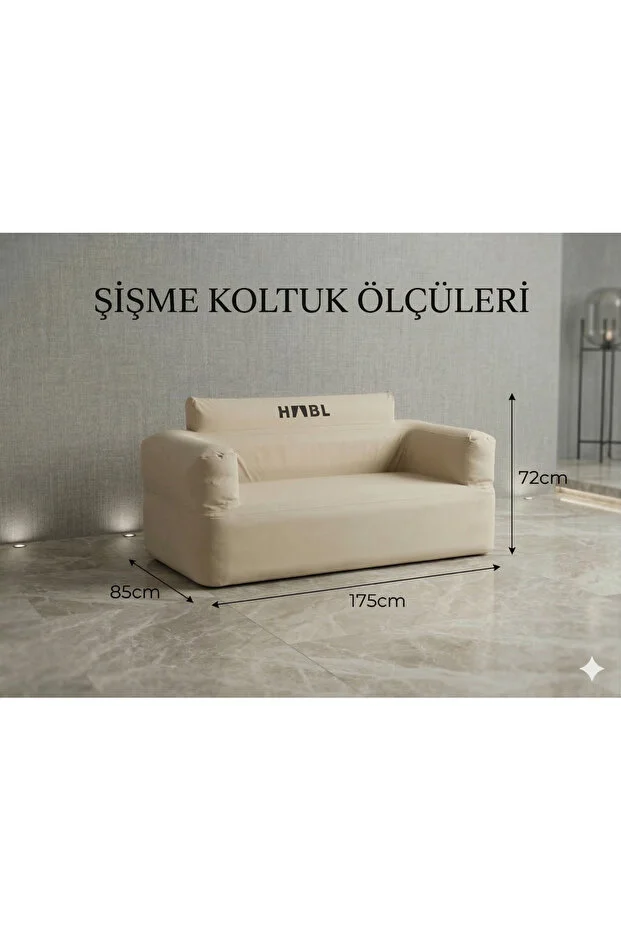 Kendi Kendine Şişen Şişme Kamp Koltuğu 4000mAh Şarjlı Su Tutmaz Premium 1000D Oxford Kumaş